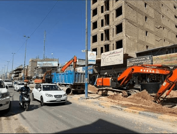 إنشاء محطة المجمع الطبي في حي ميسان مع الخطوط المطرية والثقيلة